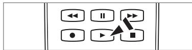 Diagram showing a control panel with six labeled buttons: left, double, right, circle, play button, and square.
