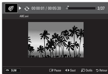 SAMSUNG LN65B650X1F - Lecture d'un fichier film - 1