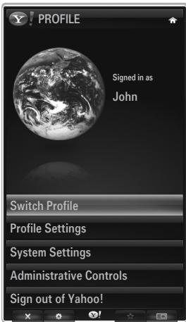 PROFILE Signed in as John Switch Profile Profile Settings System Settings Administrative Controls Sign out of Yahoo!