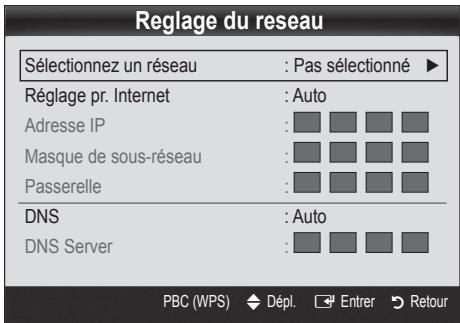 SAMSUNG PN58C590G4F - Configuration à l'aide de la fonction PBC (WPS) - 1
