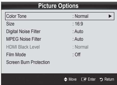 SAMSUNG PN58C590G4F - Picture Options - 3