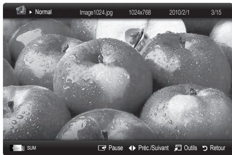 SAMSUNG PN58C590G4F - Lecture d'une photo (ou d'un diaporama) - 1