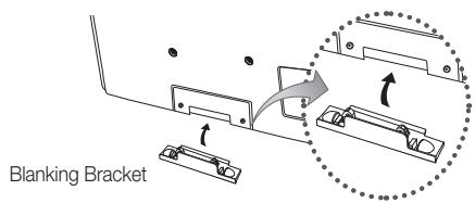 SAMSUNG PN58C590G4F - Attaching the Blanking Bracket - 1