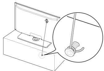SAMSUNG PN58C590G4F - Pour empêcher que le téléviseur ne tombe - 2