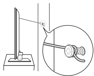 SAMSUNG PN58C590G4F - To prevent the TV from falling - 3