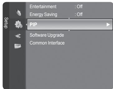 Entertainment : Off Energy Saving : Off PIP Software Upgrade Common Interface