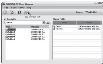SAMSUNG PS50A756 - ■ Application des réglages actuels - 1