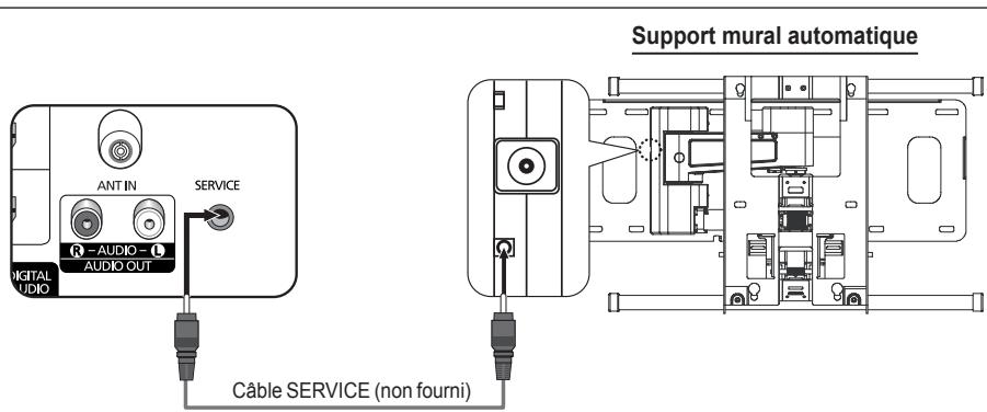 ANT IN SERVICE R - AUDIO - AUDIO OUT DIGITAL AUDIO Câble SERVICE (non fourmi) Support mural automatique