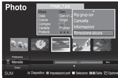 Photo image_1.jpg Mese : Gen Data : Gen.01.2 Colore : Grigio Compos : Cartella : P-other Preferiti : ★★★ Rip grup cor Cancella Informazioni Rimozione sicura Preferenza Mensile Gen Nov Ontario Dispositivo Impostazioni pref Sezione Salta Opzione