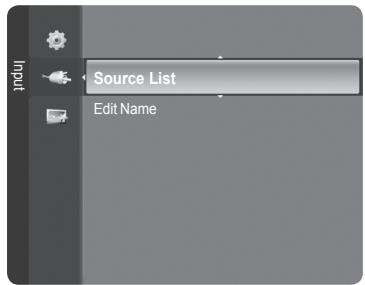 Input Source List Edit Name