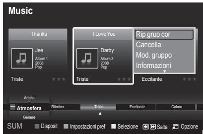 Music Thanks Jee Album 1 2008 Pop Triste I Love You Darby Album 2 2008 Pop Triste Rip grup cor Cancella Mod. gruppo Informazioni Eccitante Artista Atmosfera Rimico Triste Eccitante Calmo Genere SUM Disposit Impostazioni pref Selezione Salta Opzione