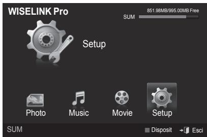 WISELINK Pro 851.98MB/995.00MB Free SUM Setup Photo Music Movie Setup SUM Disposit Esci