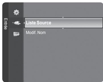 Liste Source Enter Modif. Nom