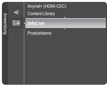 Anynet+ (HDMI-CEC) Content Library InfoLive Produktdemo