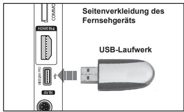 COMMC HDMI R4 WESB PRO 30 W1 Seitenverkleidung des Fernsehgeräts USB-Laufwerk