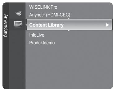 ANSUERUNG WISELINK Pro Anynet+ (HDMI-CEC) Content Library InfoLive Produktdemo