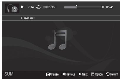 7/14 00:01:15 00:05:41 I Love You SUM Pause Previous Next Option Return