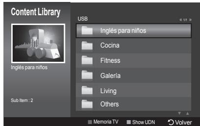 Content Library USB Inglés para niños Cocina Fitness Galería Living Others Sub Item : 2 Memoria TV Show UDN Volver