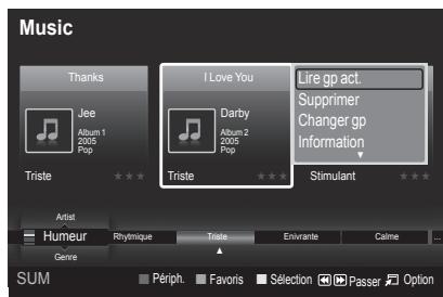Music Thanks Jee Album 1 2005 Pop Triste I Love You Darby Album 2 2005 Pop Triste Lire gp act. Supprimer Changer gp Information Stimulant Artist Humeur Rhymique Triste Envante Calme Genre SUM Périph. Favors Sélection Passer Option