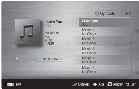 SAMSUNG PS50C490B3W - Müzik Çalma - 1