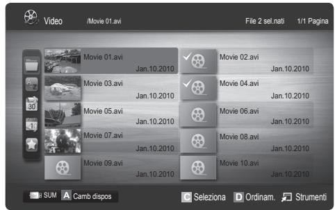 Video /Movie 01.avi File 2 sel.nati 1/1 Pagina Movie 01.avi Jan.10.2010 Movie 02.avi Jan.10.2010 Movie 03.avi Jan.10.2010 Movie 04.avi Jan.10.2010 Movie 05.avi Jan.10.2010 Movie 06.avi Jan.10.2010 Movie 07.avi Jan.10.2010 Movie 08.avi Jan.10.2010 Movie 09.avi Jan.10.2010 Movie 10.avi Jan.10.2010 SUM Camb dispos Seleziona D Ordinam Strumenti