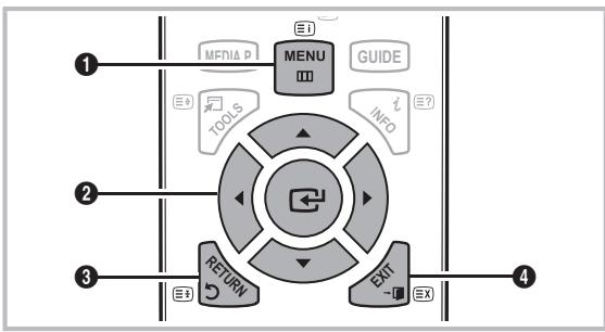 SAMSUNG PS50C490B3W - Come scorrere i menu - 1