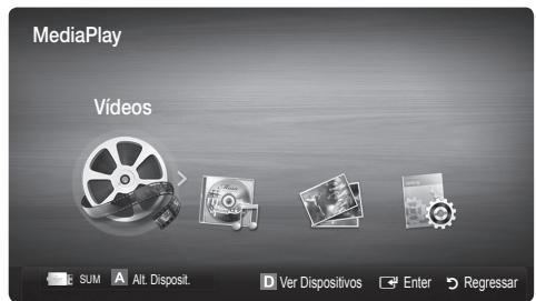 MediaPlay Videos SUM Alt. Disposit. Ver Dispositivos Enter Regressar