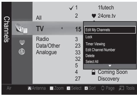 SAMSUNG UE-22C4010PW - My Channels - 1