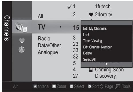 SAMSUNG UE-22C4010PW - My Channels - 1