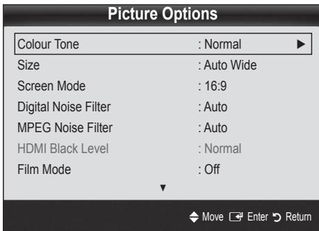 SAMSUNG UE-22C4010PW - Picture Options - 2