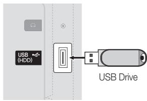 SAMSUNG UE-32C4000 - Connecting a USB Device - 1