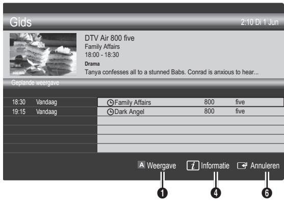 SAMSUNG UE-32C4000 - Geplande weergave gebruiken - 1