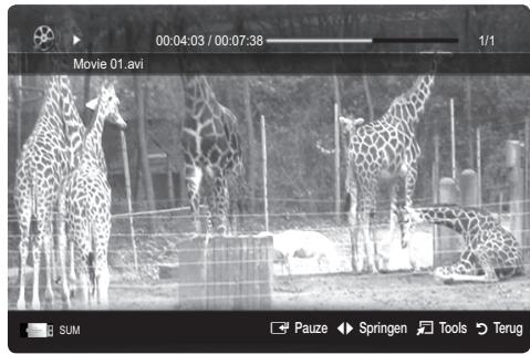 SAMSUNG UE-32C4000 - Videobestanden afspelen - 2
