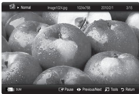 SAMSUNG UE-32C4000 - Viewing a Photo (or Slide Show) - 1