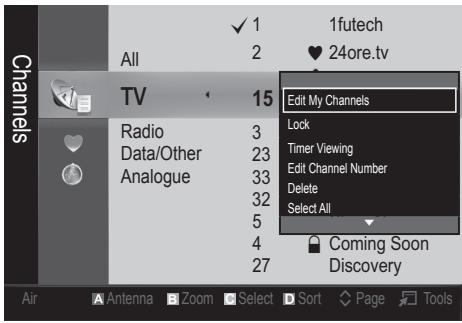 SAMSUNG UE-32C4000 - My Channels - 2