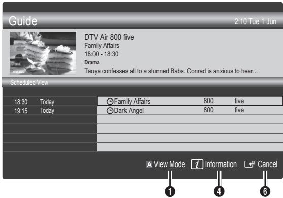SAMSUNG UE-32C4000 - Using Scheduled View - 1