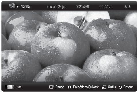 SAMSUNG UE-32C4000 - Visualisation d'une photo (ou d'un diaporama) - 3