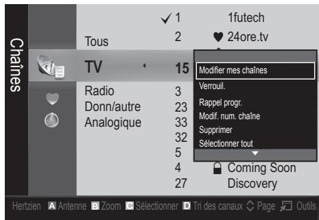 SAMSUNG UE-37C5100QW - Mes chaînes - 1