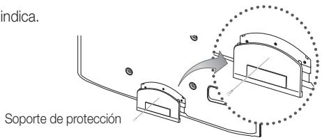 SAMSUNG UE-37C5100QW - Montaje del soporte de proteccion - 1