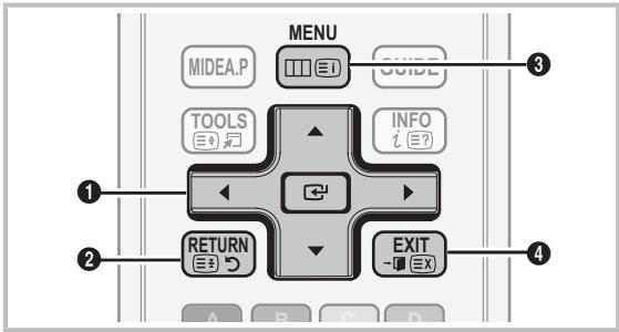 SAMSUNG UE-37C5100QW - Como percorrer os menus - 1