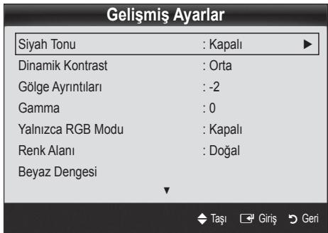SAMSUNG UE-37C5100QW - Gelişmiş Ayarlar - 2