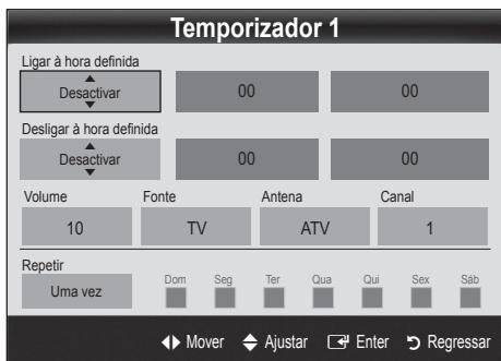 SAMSUNG UE-37C5100QW - Definição do temporizador - 1