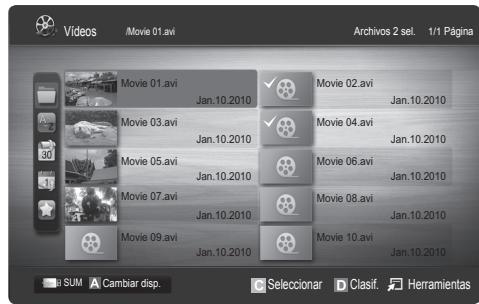 SAMSUNG UE-37C5100QW - Funciones adiconiales del reproductor multimedia - 1