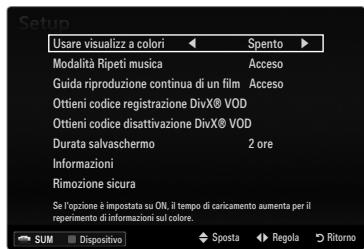 SAMSUNG UE-40B7020 - Prom ripr cont di un film  Acceso / Spento - 2