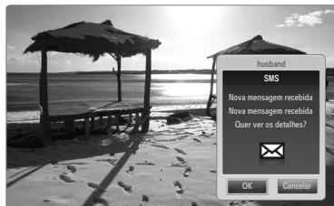 SAMSUNG UE-40B7020 - Utilizar a functao Message - 1