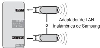 SAMSUNG UE-40B7020 - Conexión de la red - Inalámbrica - 1