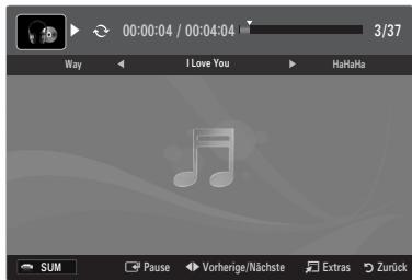 SAMSUNG UE-40B7020 - Wiedergeben einer Musikdatei - 1