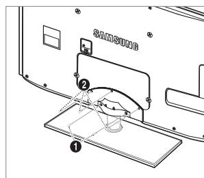 SAMSUNG UE-40B7020 - Installing the Stand - 2