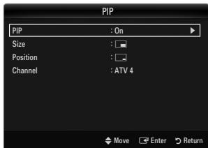 SAMSUNG UE-40B7020 - PIP  Off/On - 1