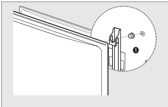 SAMSUNG UE-40B7020 - Priprava na namestitev opreme za pritrditev na steno - 2